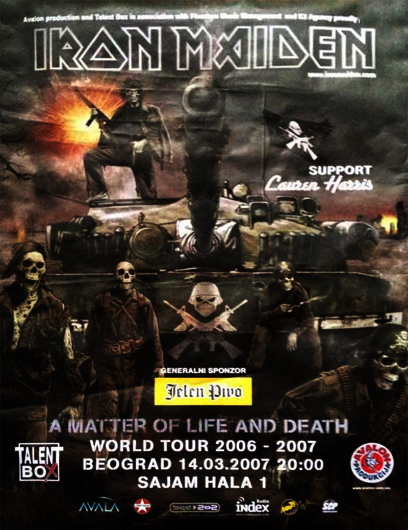 Iron Maiden - A Matter of Life and Death 2007 - Sajam, Beograd, Srbija